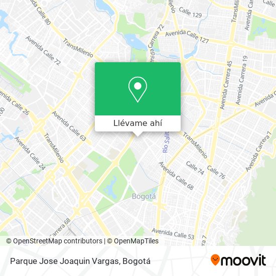 Mapa de Parque Jose Joaquin Vargas