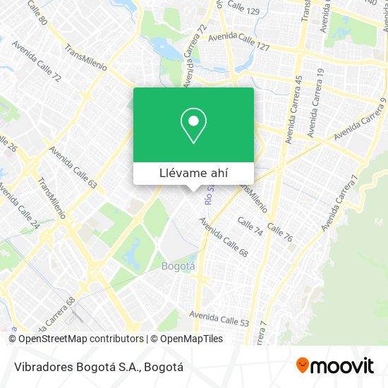 Mapa de Vibradores Bogotá S.A.