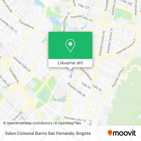 Mapa de Salon Comunal Barrio San Fernando