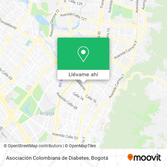 Mapa de Asociación Colombiana de Diabetes