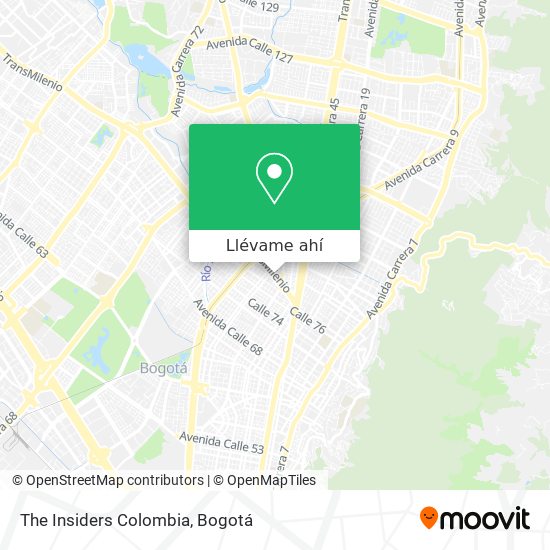 Mapa de The Insiders Colombia