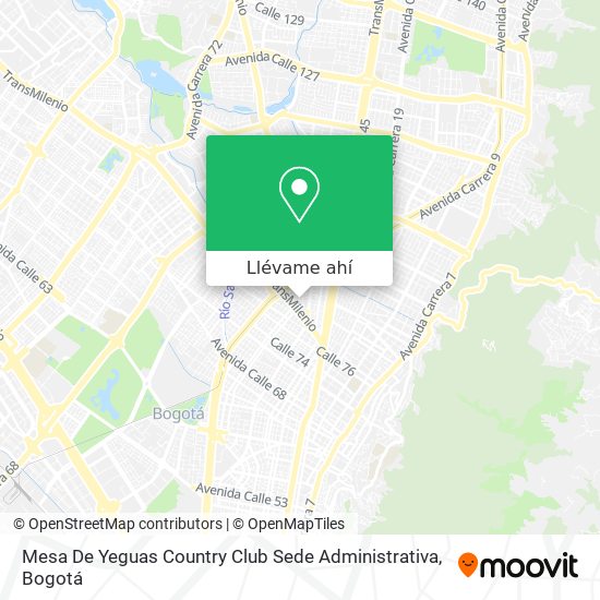 Mapa de Mesa De Yeguas Country Club Sede Administrativa