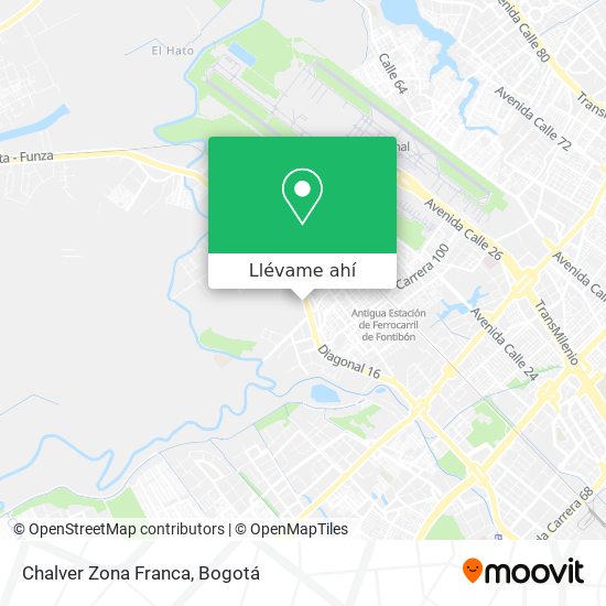 Mapa de Chalver Zona Franca