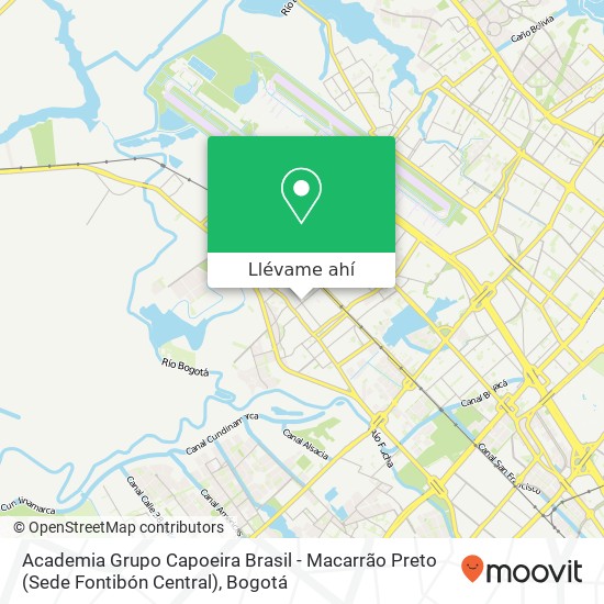 Mapa de Academia Grupo Capoeira Brasil - Macarrão Preto (Sede Fontibón Central)
