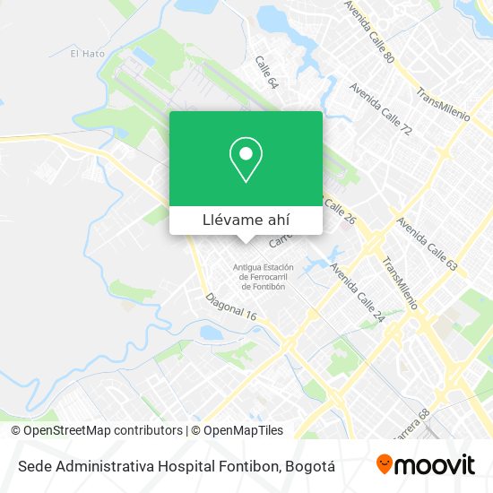 Mapa de Sede Administrativa Hospital Fontibon