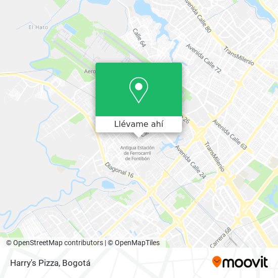 Mapa de Harry's Pizza