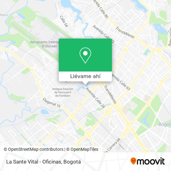 Mapa de La Sante Vital - Oficinas
