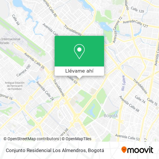Mapa de Conjunto Residencial Los Almendros