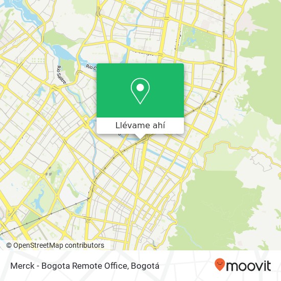 Mapa de Merck - Bogota Remote Office