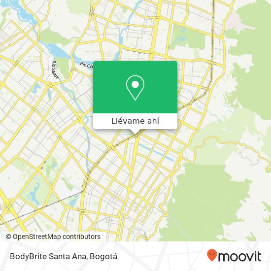 Mapa de BodyBrite Santa Ana