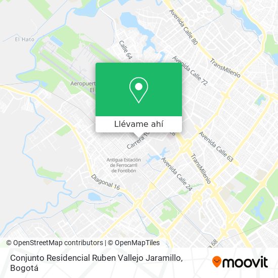Mapa de Conjunto Residencial Ruben  Vallejo Jaramillo