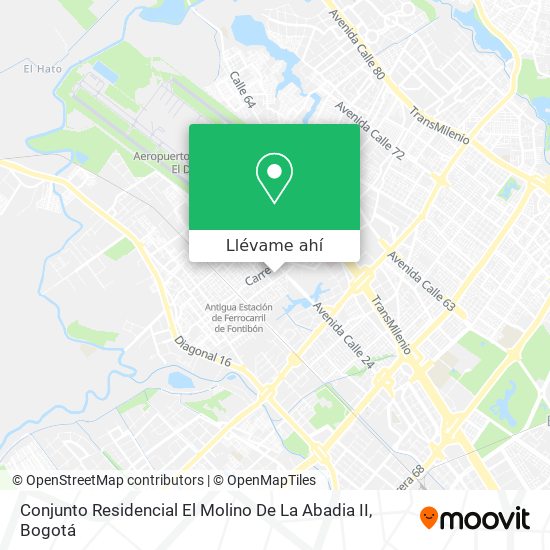 Mapa de Conjunto Residencial El Molino De La Abadia II