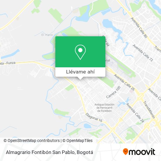 Mapa de Almagrario Fontibón San Pablo