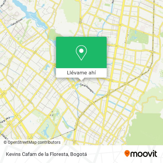 Mapa de Kevins Cafam de la Floresta