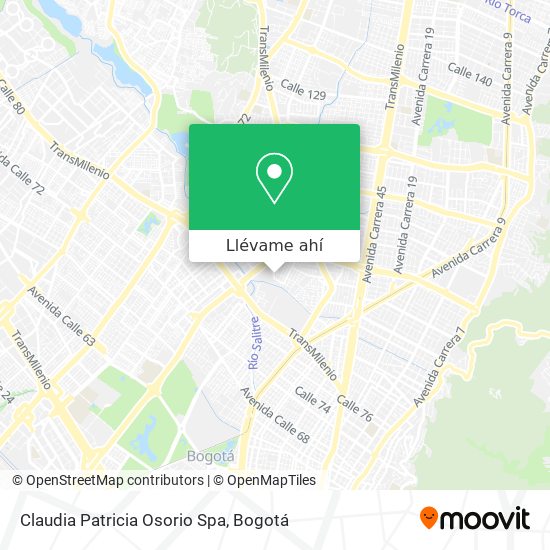 Mapa de Claudia Patricia Osorio Spa