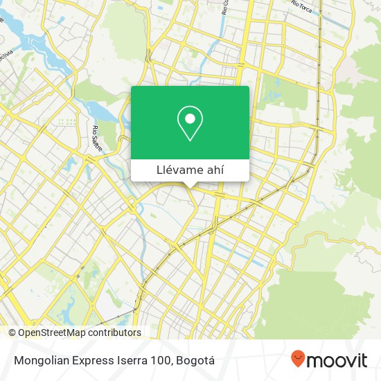 Mapa de Mongolian Express Iserra 100