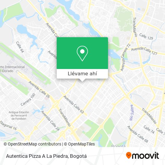 Mapa de Autentica Pizza A La Piedra