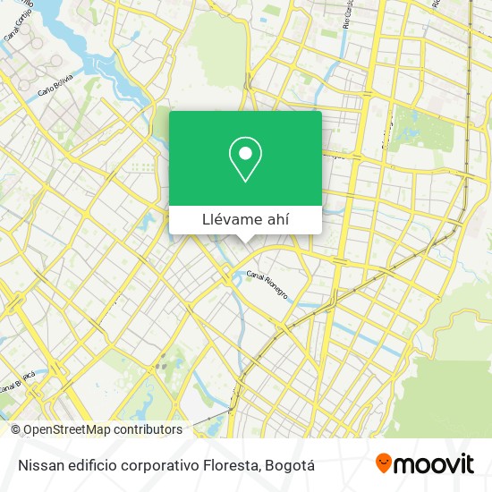 Mapa de Nissan edificio corporativo Floresta