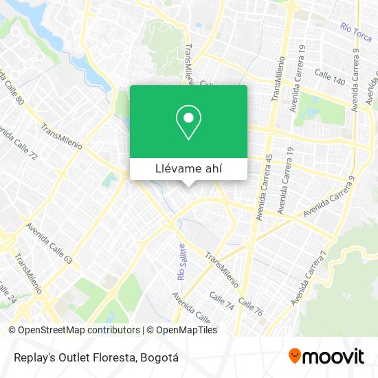 Mapa de Replay's Outlet Floresta