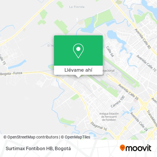 Mapa de Surtimax Fontibon HB