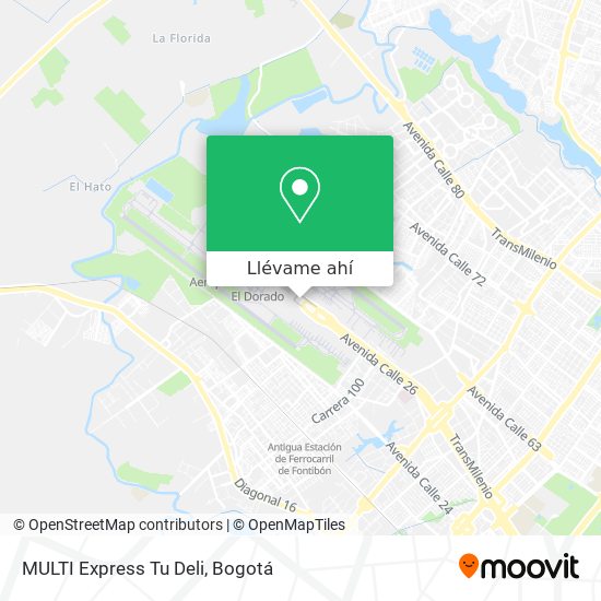 Mapa de MULTI Express Tu Deli