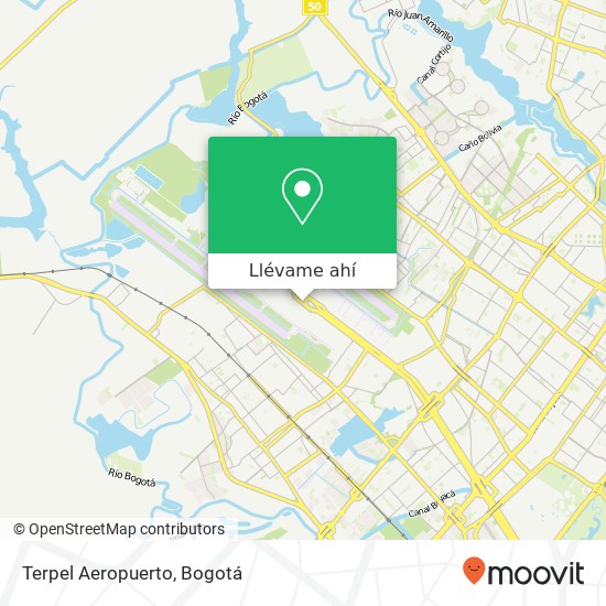 Mapa de Terpel Aeropuerto