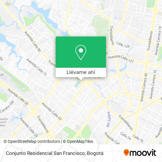 Mapa de Conjunto Residencial San Francisco