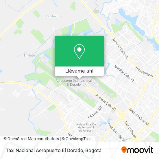 Cómo llegar a Taxi Nacional Aeropuerto El Dorado en Engativá en SITP o  Transmilenio?