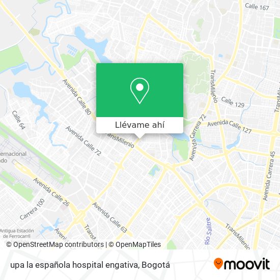 Mapa de upa la española hospital engativa