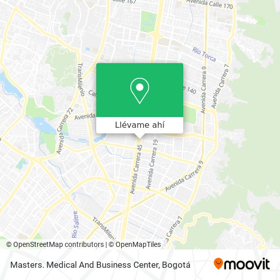 Mapa de Masters. Medical And Business Center