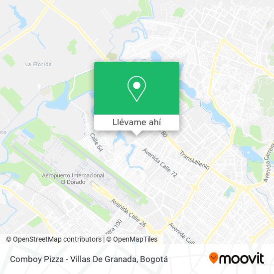 Mapa de Comboy Pizza - Villas De Granada