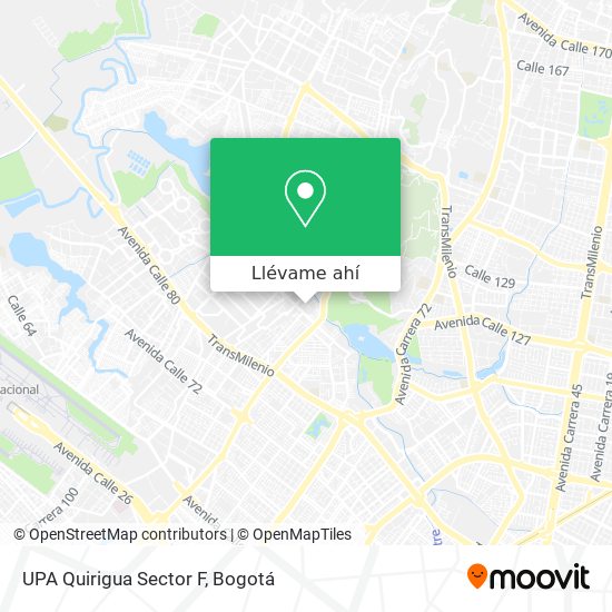 Mapa de UPA Quirigua Sector F