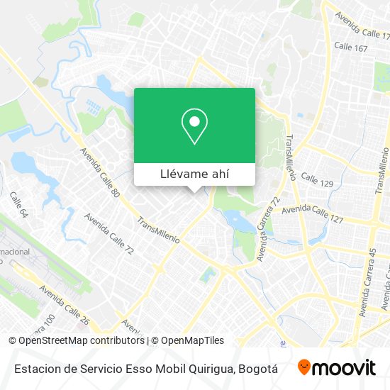 Mapa de Estacion de Servicio Esso Mobil Quirigua