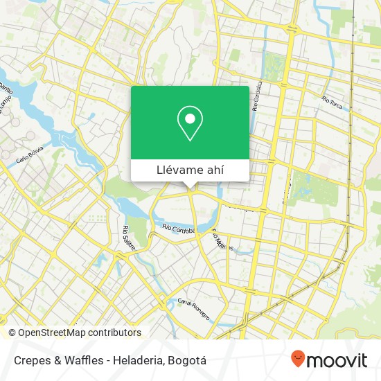 Mapa de Crepes & Waffles - Heladeria