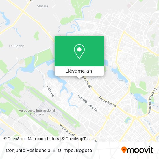 Mapa de Conjunto Residencial El Olimpo