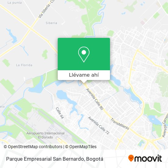 Mapa de Parque Empresarial San Bernardo