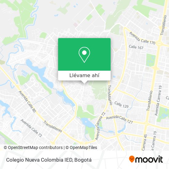 Mapa de Colegio Nueva Colombia IED