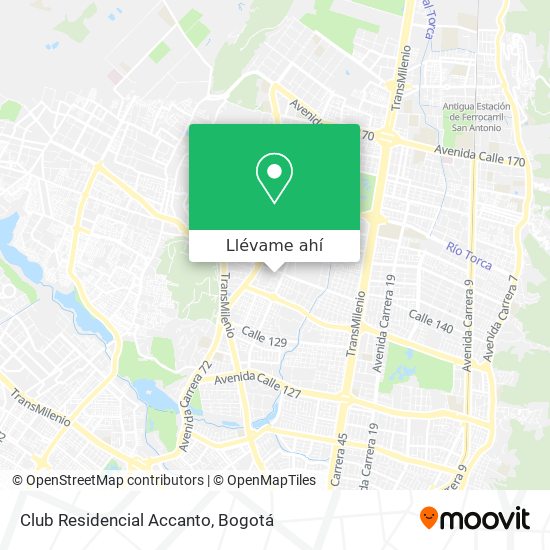 Mapa de Club Residencial Accanto