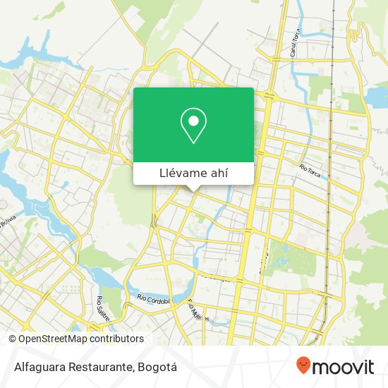 Mapa de Alfaguara Restaurante