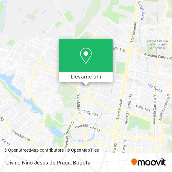 Mapa de Divino Niño Jesus de Praga