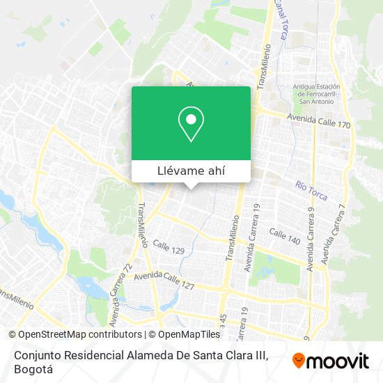 Mapa de Conjunto Residencial Alameda De Santa Clara III