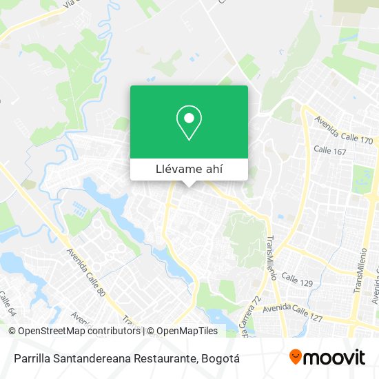 Mapa de Parrilla Santandereana Restaurante