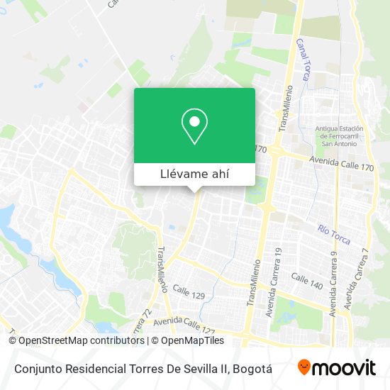 Mapa de Conjunto Residencial Torres De Sevilla II