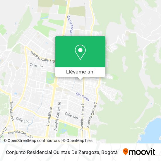 Mapa de Conjunto Residencial Quintas De Zaragoza
