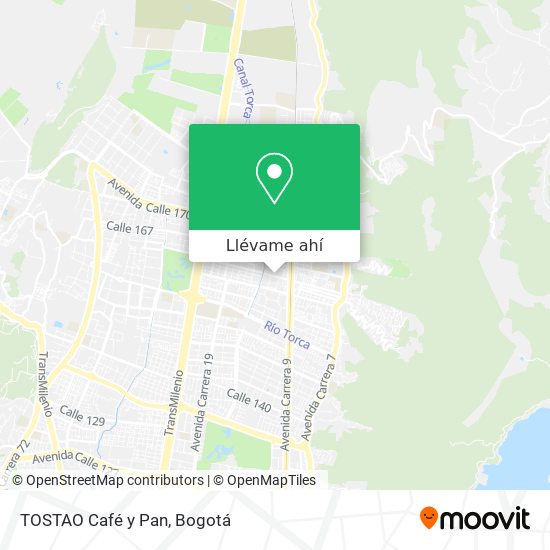 Mapa de TOSTAO Café y Pan