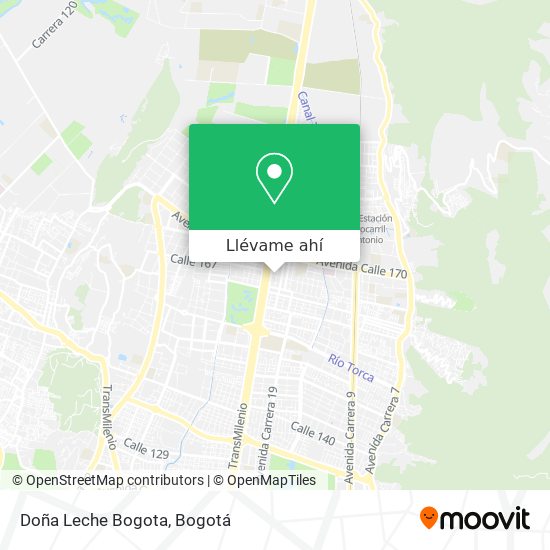 Mapa de Doña Leche Bogota