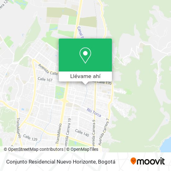 Mapa de Conjunto Residencial Nuevo Horizonte