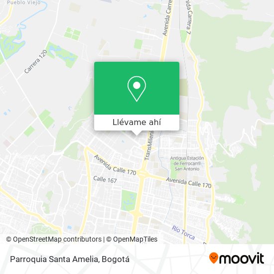 Mapa de Parroquia Santa Amelia