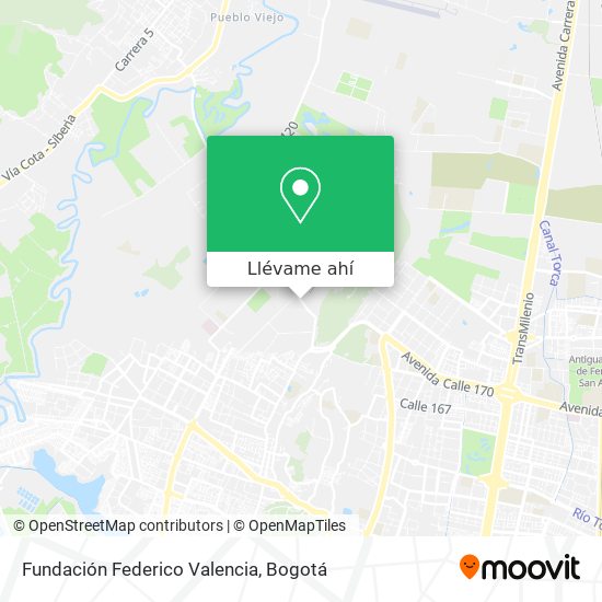 Mapa de Fundación Federico Valencia