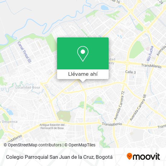 Mapa de Colegio Parroquial San Juan de la Cruz